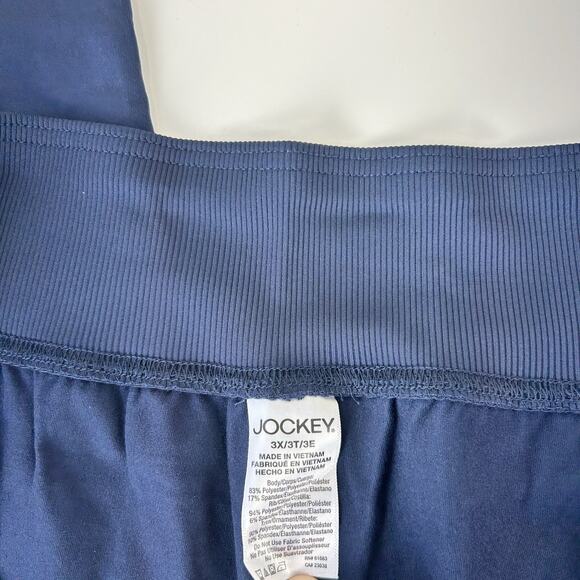 Jockey Women's EVERACTIVE Jogger Navy Blue NWT 3X Athleisure Pants Lounge Comfy - Picture 3 of 14